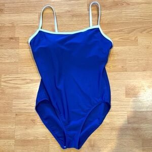 Blue And White One-Piece Swimsuit Sz XL